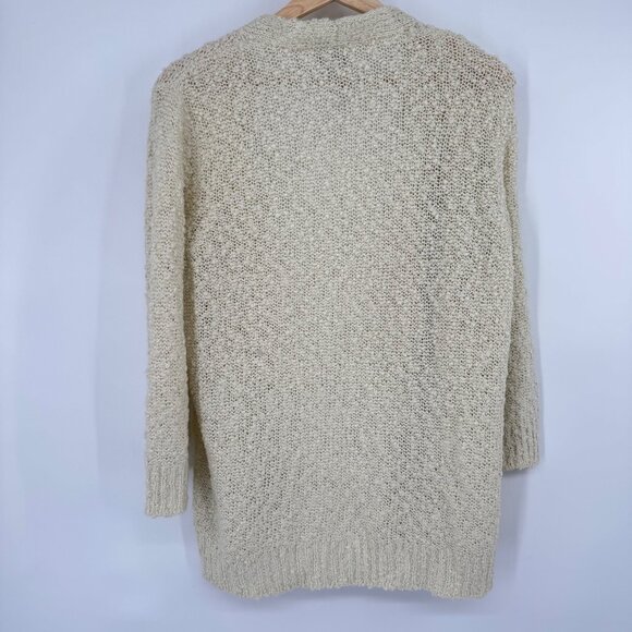 Chicos 2 Open Front Cardigan Sweater Size Large ivory womens - Picture 8 of 9